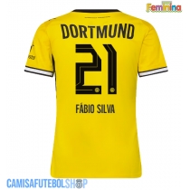 Camisa de time de futebol Borussia Dortmund Fabio Silva #21 Replicas 1º Equipamento Feminina 2026-27 Manga Curta